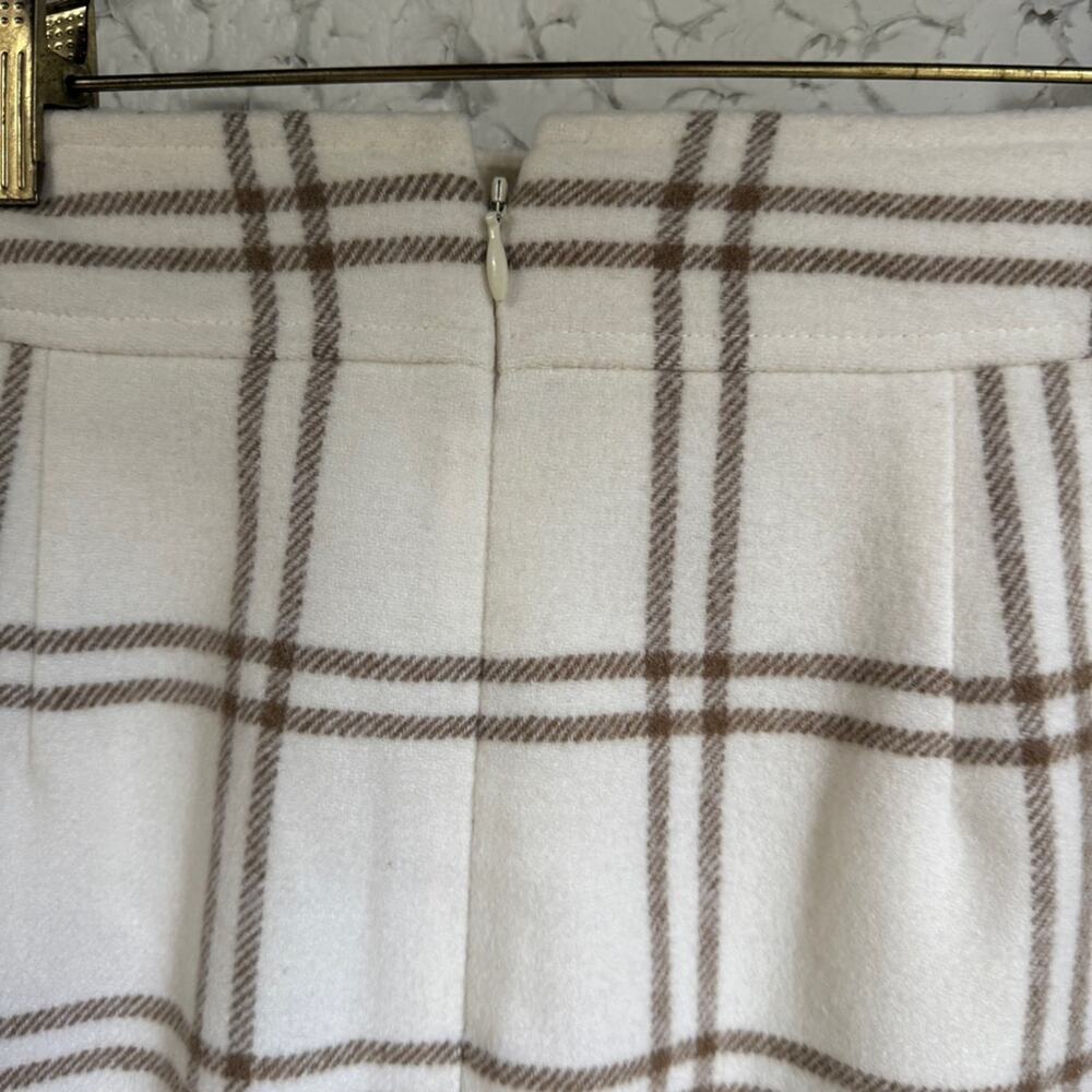 J. Crew Cream and Cream Plaid Mini Skirt - Picture 6 of 12